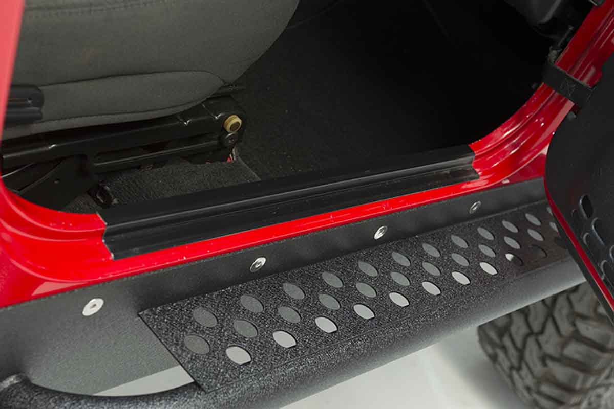 Kentrol 50494 Entry Guards Pair for 1997-2006 Jeep Wrangler TJ LJ - Powdercoat Black