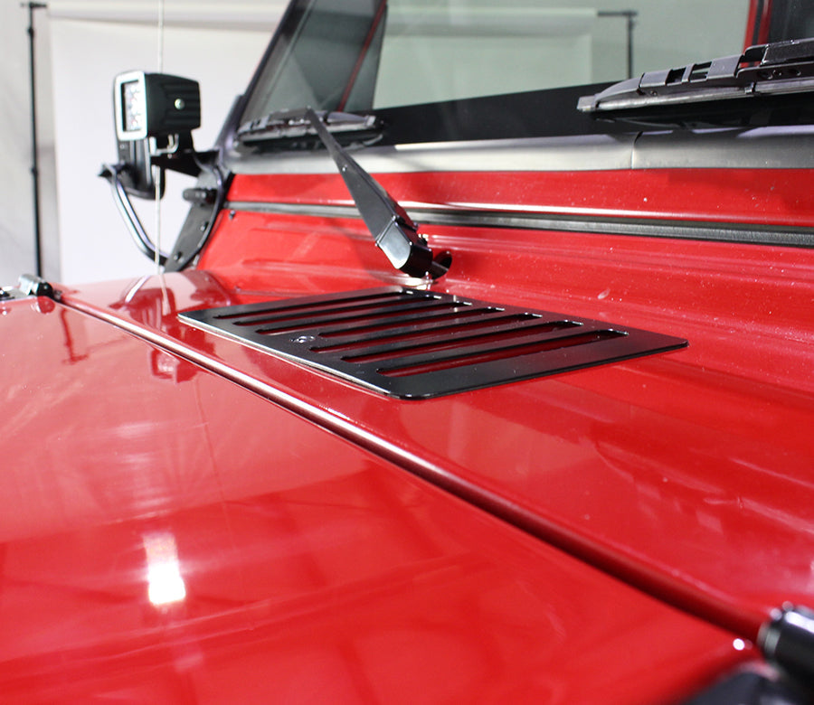 Kentrol 50500 Hood Vent for 1997-2006 Jeep Wrangler TJ LJ - Powdercoat Black