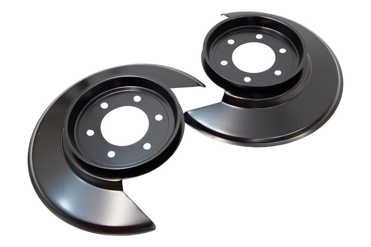 Kentrol 50501 Disc Brake Dust Covers Pair for 1976-1978 Jeep CJ5 CJ7 - Powdercoat Black