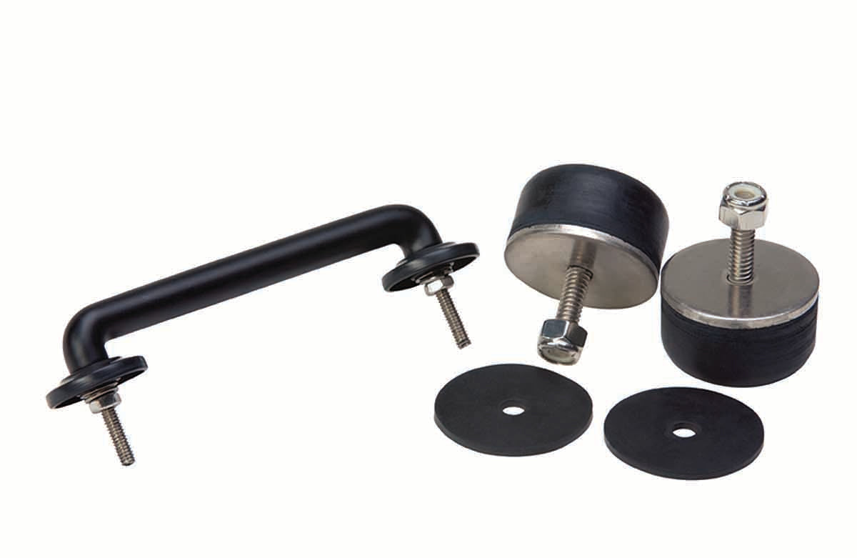 Kentrol 50503 Windshield Tie Down Kit for 1997-2018 Jeep Wrangler TJ LJ JK - Powdercoat Black