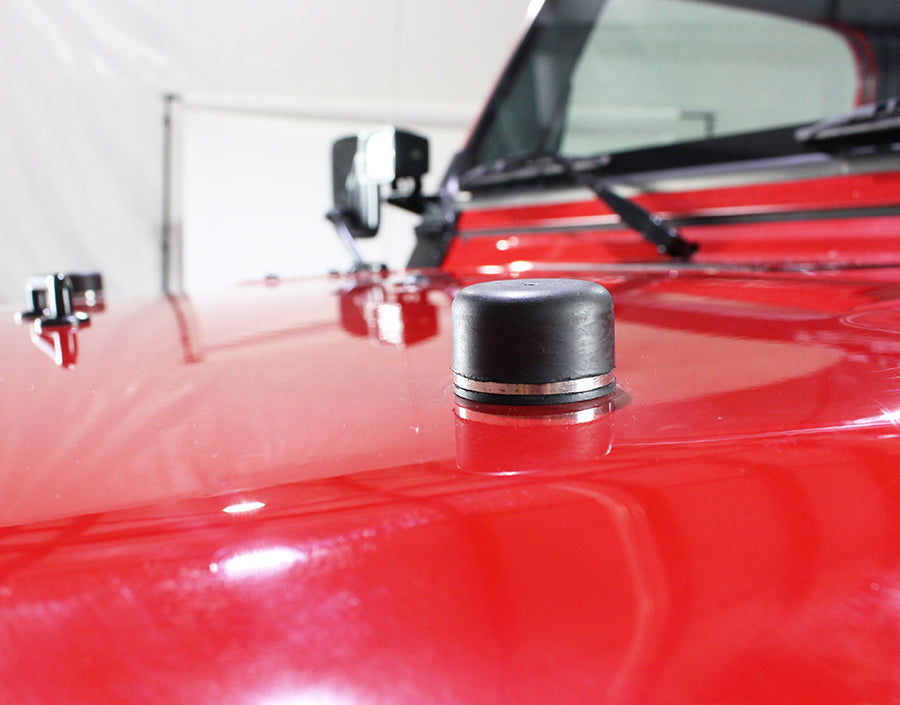 Kentrol 50503 Windshield Tie Down Kit for 1997-2018 Jeep Wrangler TJ LJ JK - Powdercoat Black