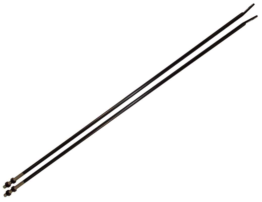 Kentrol 50517 Strut Rod Kit for 1972-1986 Jeep CJ5 CJ7 CJ8 - Powdercoat Black