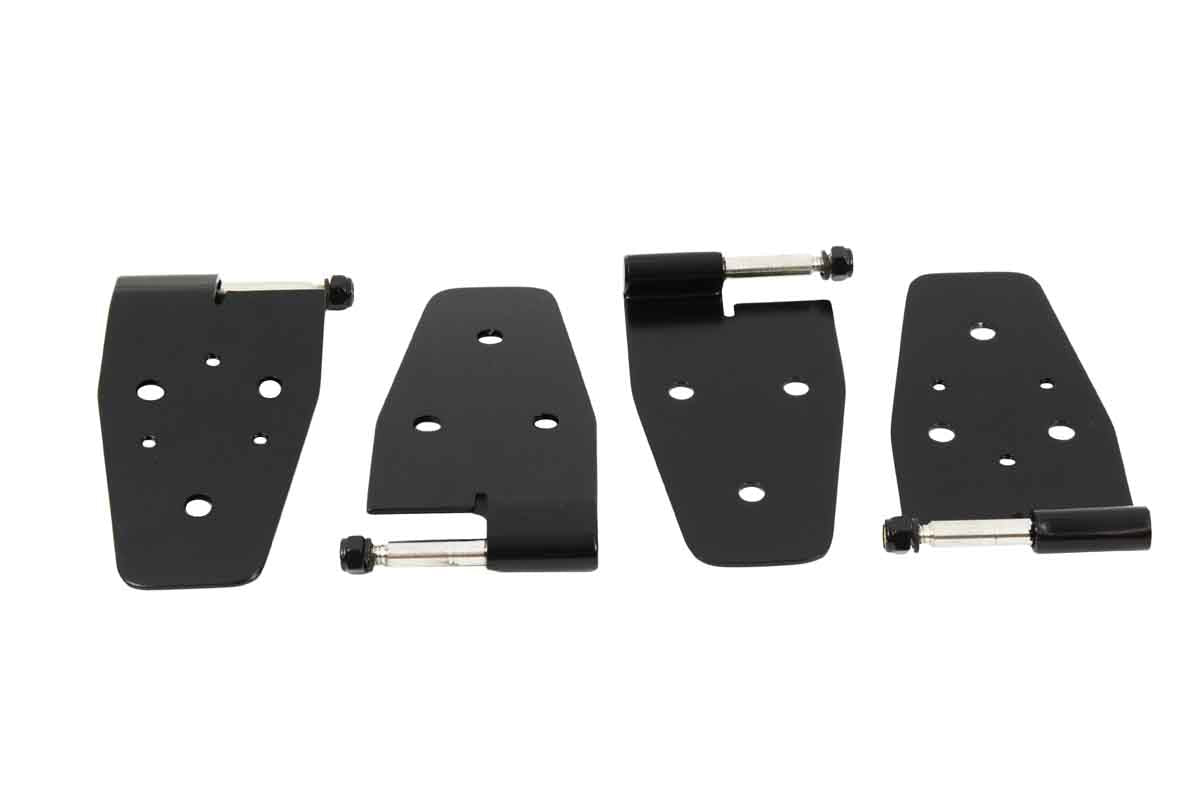 Kentrol 50525 Door Hinge Set 4 Piece for 1997-2002 Jeep Wrangler TJ - Powdercoat Black