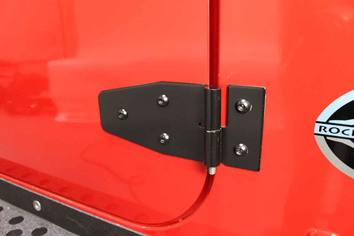 Kentrol 50525 Door Hinge Set 4 Piece for 1997-2002 Jeep Wrangler TJ - Powdercoat Black