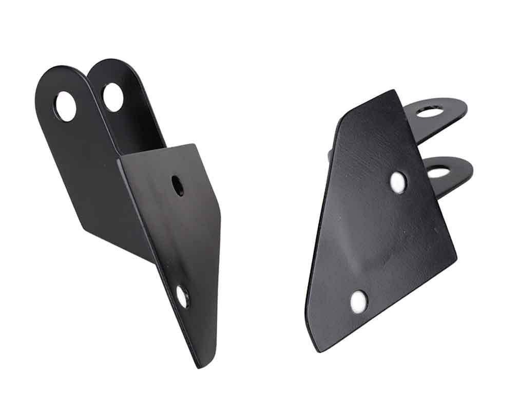 Kentrol 50533 Mirror Relocation Brackets Pair for 1987-1995 Jeep Wrangler YJ - Powdercoat Black