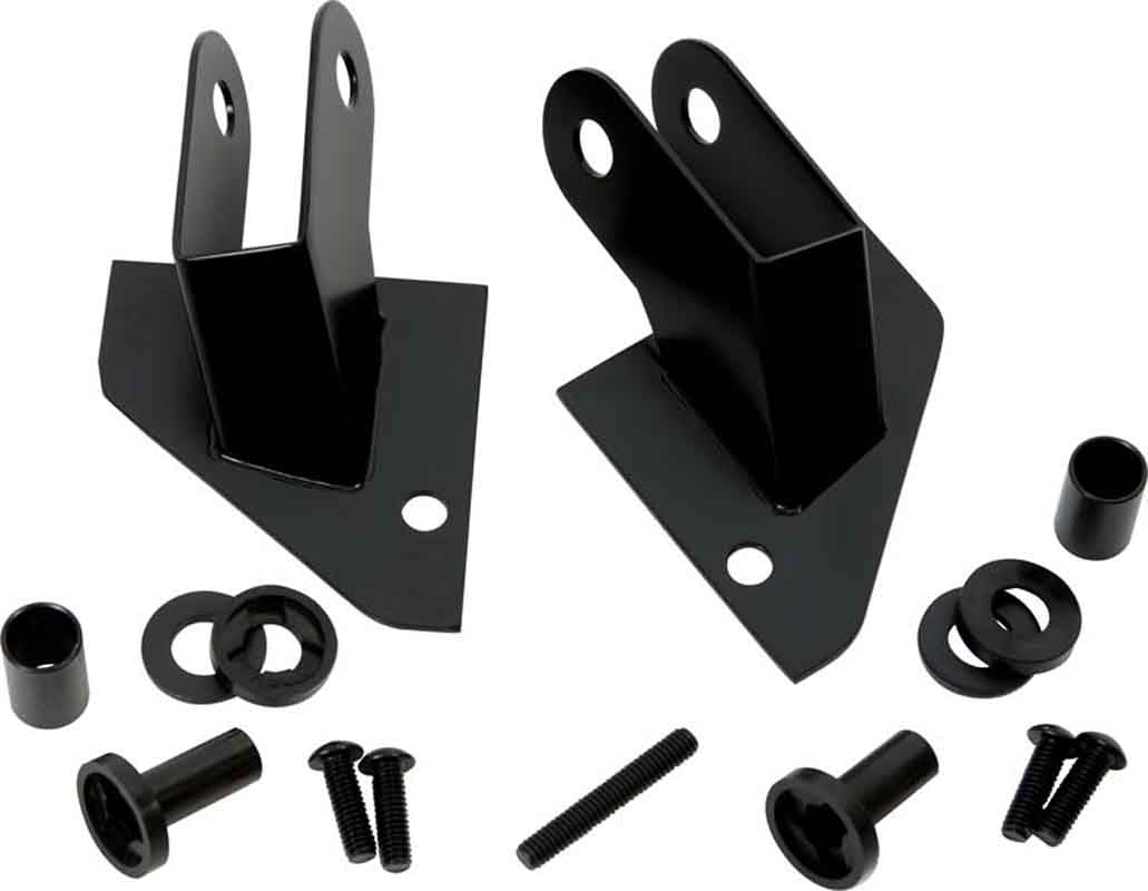 Kentrol 50533 Mirror Relocation Brackets Pair for 1987-1995 Jeep Wrangler YJ - Powdercoat Black