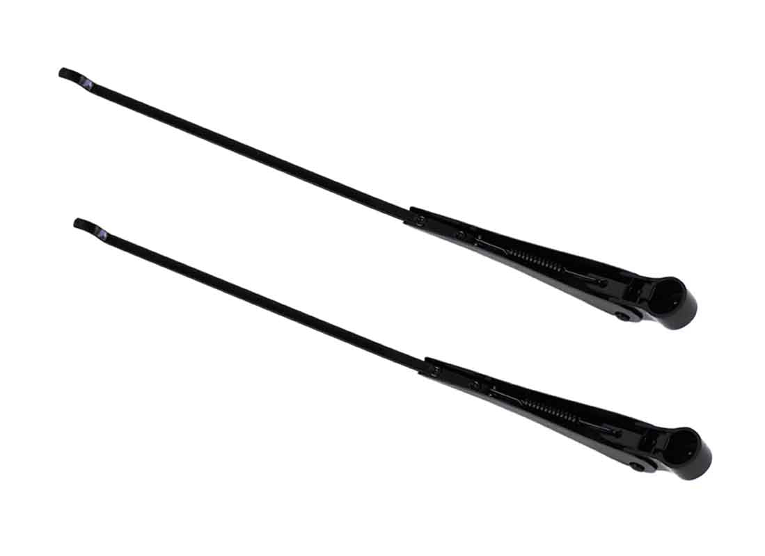 Kentrol 50544 Windshield Wiper Arms Pair for 1968-1986 Jeep CJ5 CJ7 CJ8 - Powdercoat Black
