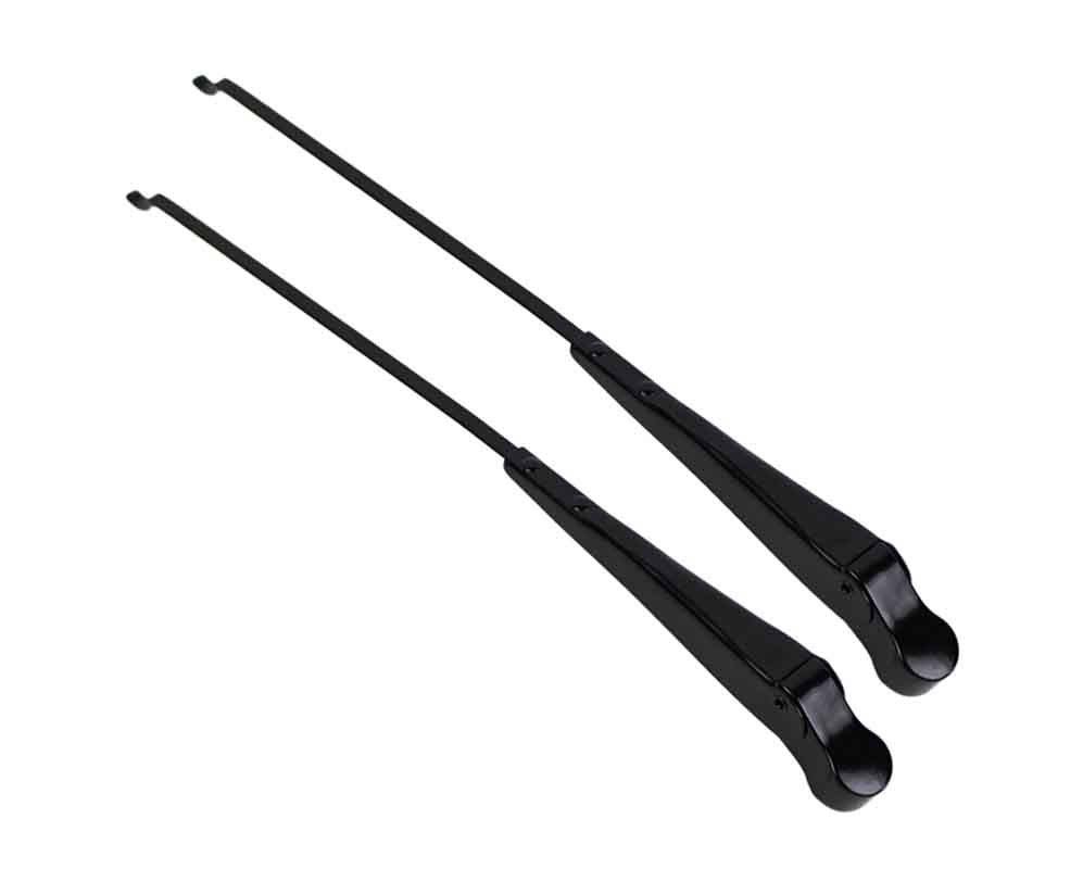 Kentrol 50544 Windshield Wiper Arms Pair for 1968-1986 Jeep CJ5 CJ7 CJ8 - Powdercoat Black