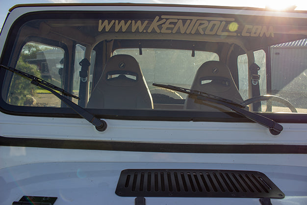 Kentrol 50545 Windshield Wiper Arms Pair for 1987-1995 Jeep Wrangler YJ - Powdercoat Black