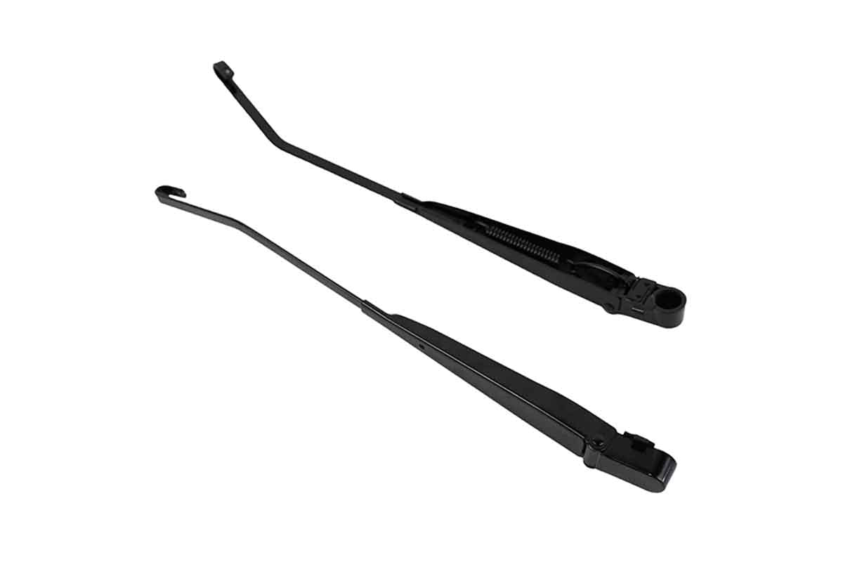 Kentrol 50546 Windshield Wiper Arms Pair for 1997-2006 Jeep Wrangler TJ LJ - Powdercoat Black