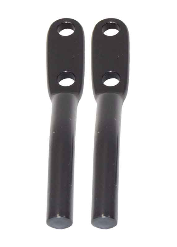 Kentrol 50725 Door Strap Kit Stainless for 1976-1995 Jeep CJ Wrangler YJ - Powdercoat Black