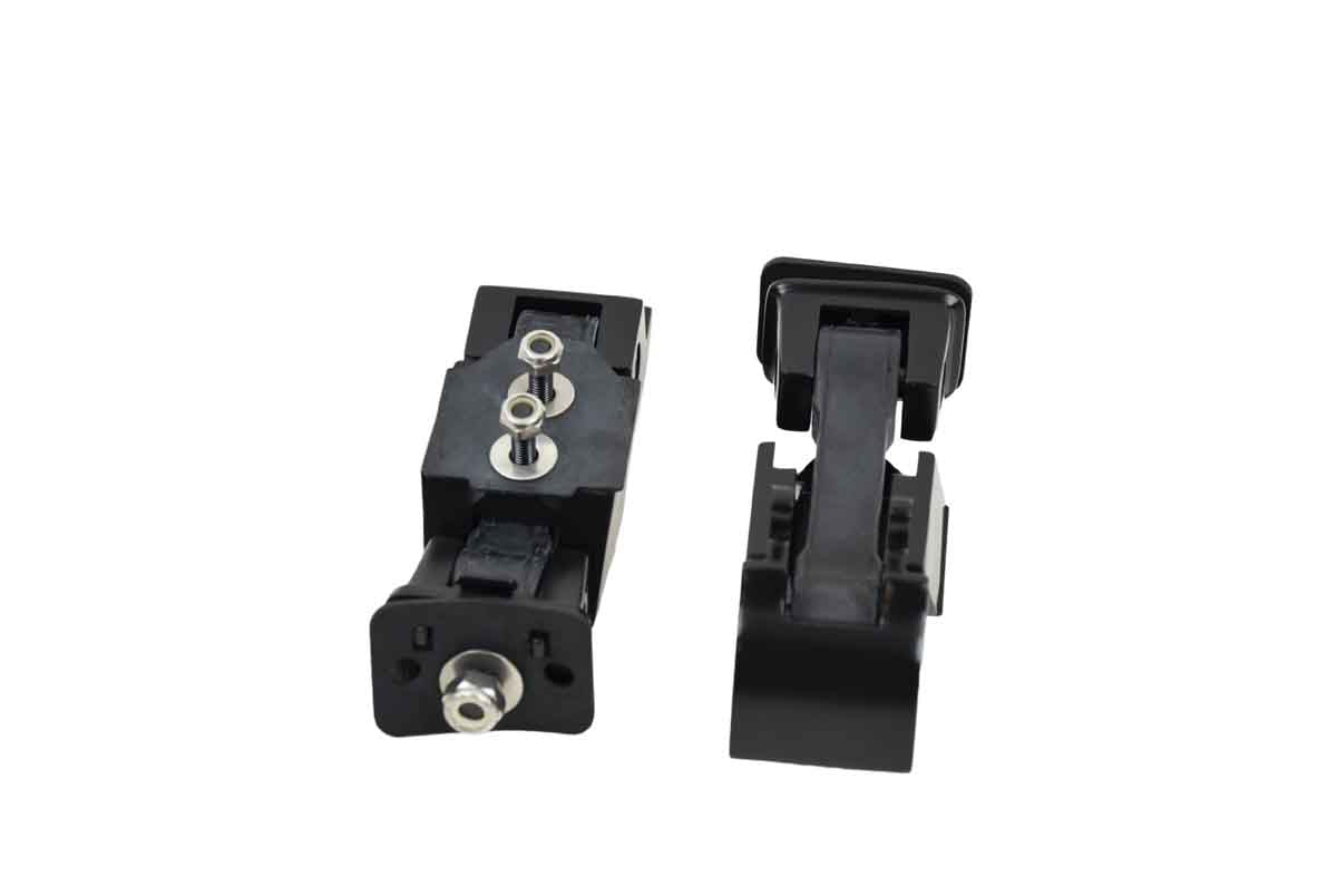 Kentrol 50571 Hood Catch Pair for 2007-2018 Jeep Wrangler JK - Powdercoat Black
