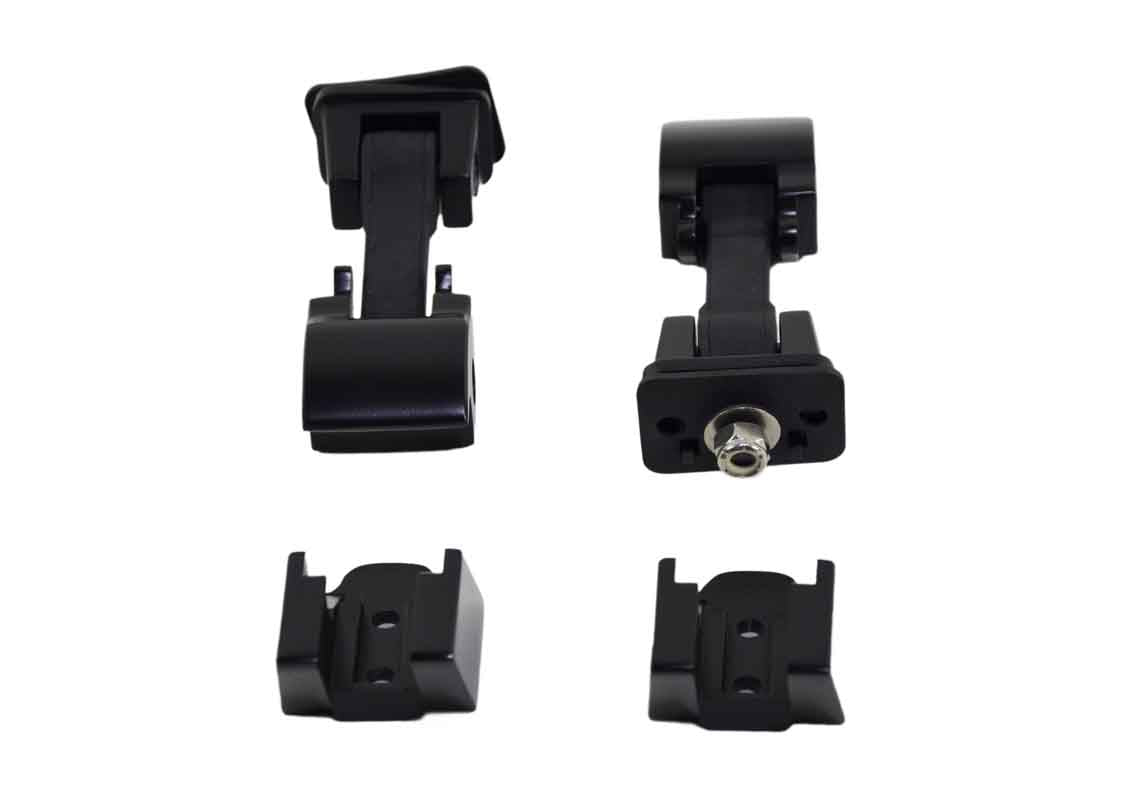 Kentrol 50571 Hood Catch Pair for 2007-2018 Jeep Wrangler JK - Powdercoat Black