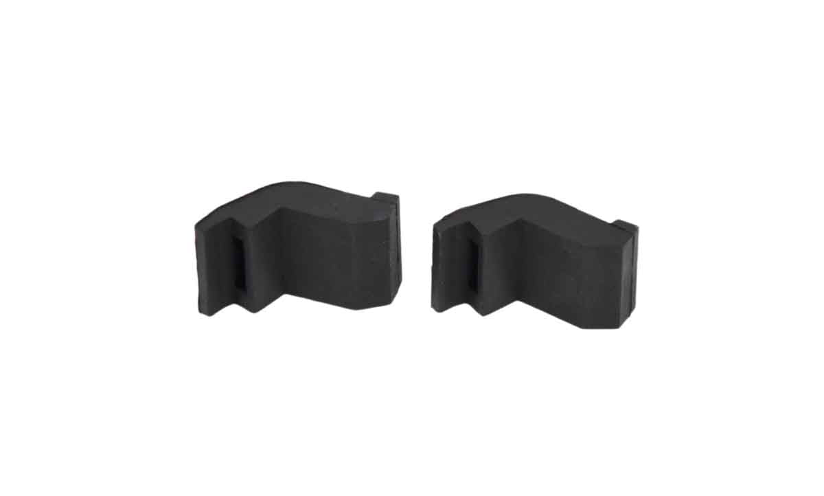 Kentrol 50571 Hood Catch Pair for 2007-2018 Jeep Wrangler JK - Powdercoat Black