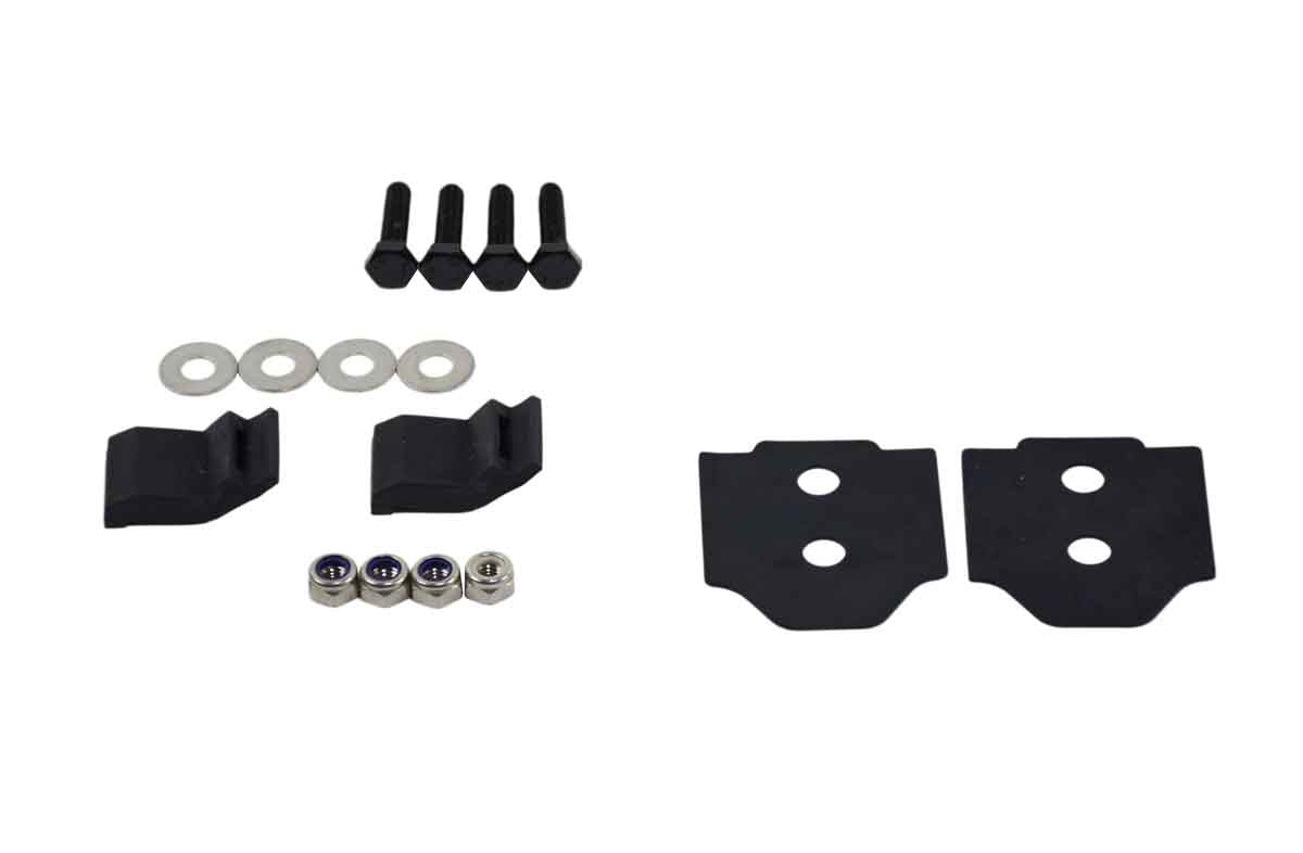 Kentrol 50571 Hood Catch Pair for 2007-2018 Jeep Wrangler JK - Powdercoat Black