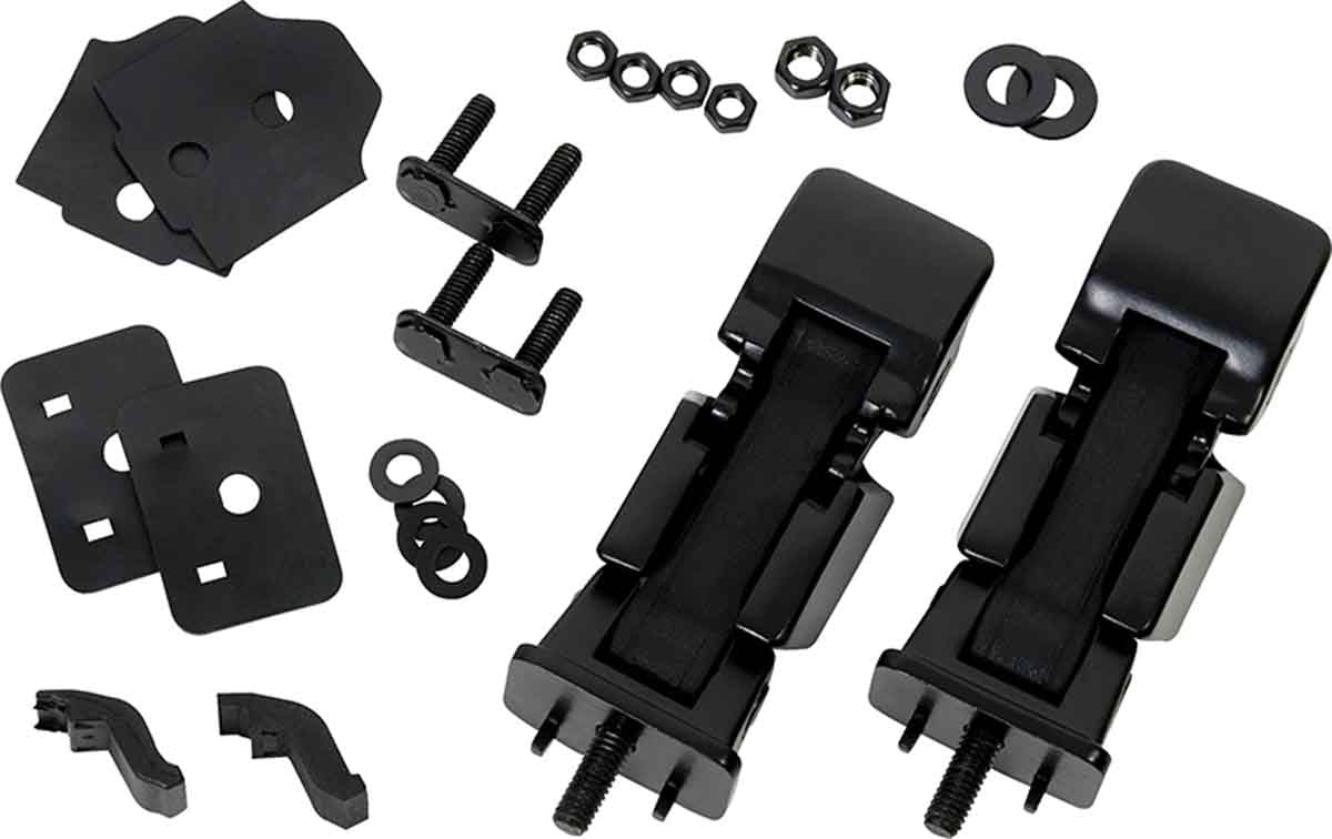 Kentrol 50588 Hood Kit for 2007-2018 Jeep Wrangler JK - Powdercoat Black