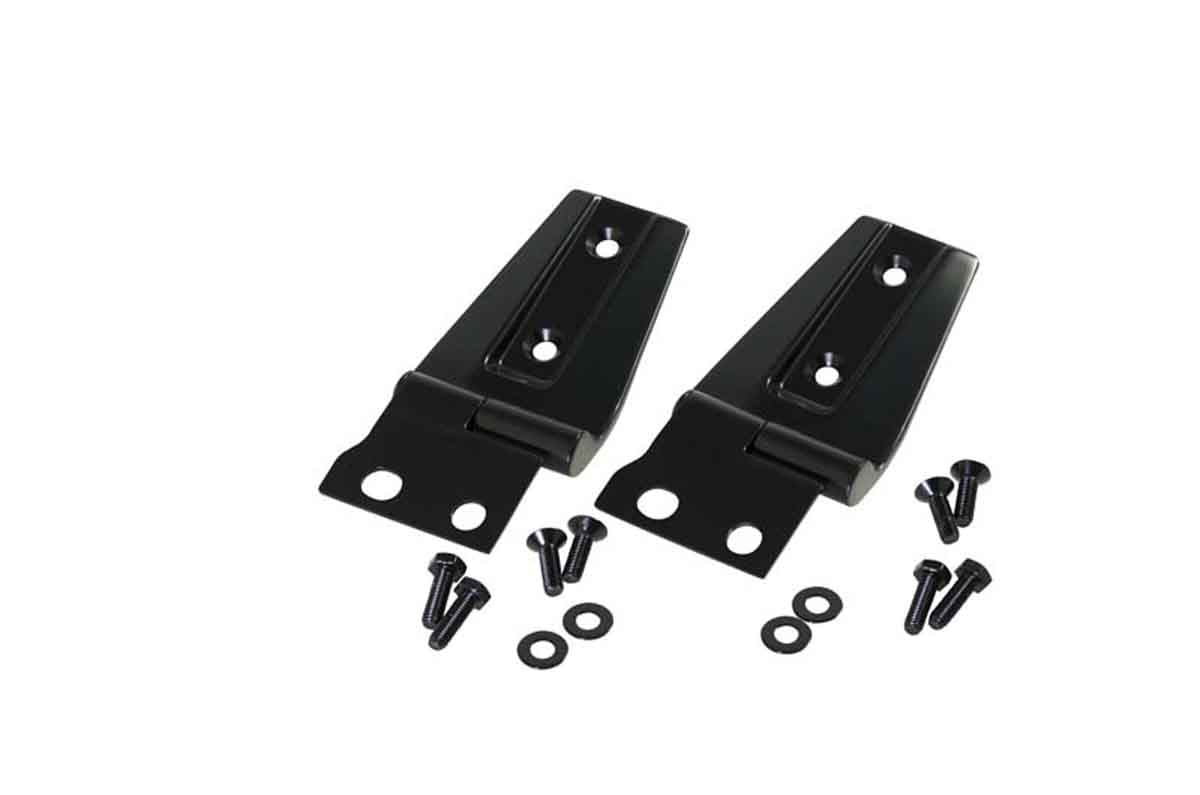Kentrol 50588WHC Hood Kit without Hood Catch for 2007-2018 Jeep Wrangler JK - Powdercoat Black