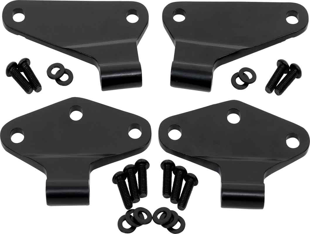 Kentrol 50580 Body Door Hinge Set 4 Piece for 2007-2018 Jeep Wrangler JK 2-Door - Powdercoat Black