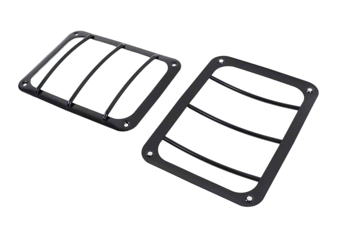 Kentrol 50582 Taillight Guards Pair for 2007-2018 Jeep Wrangler JK - Powdercoat Black