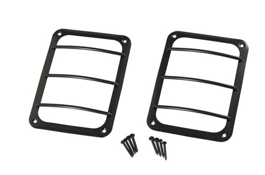 Kentrol 50582 Taillight Guards Pair for 2007-2018 Jeep Wrangler JK - Powdercoat Black