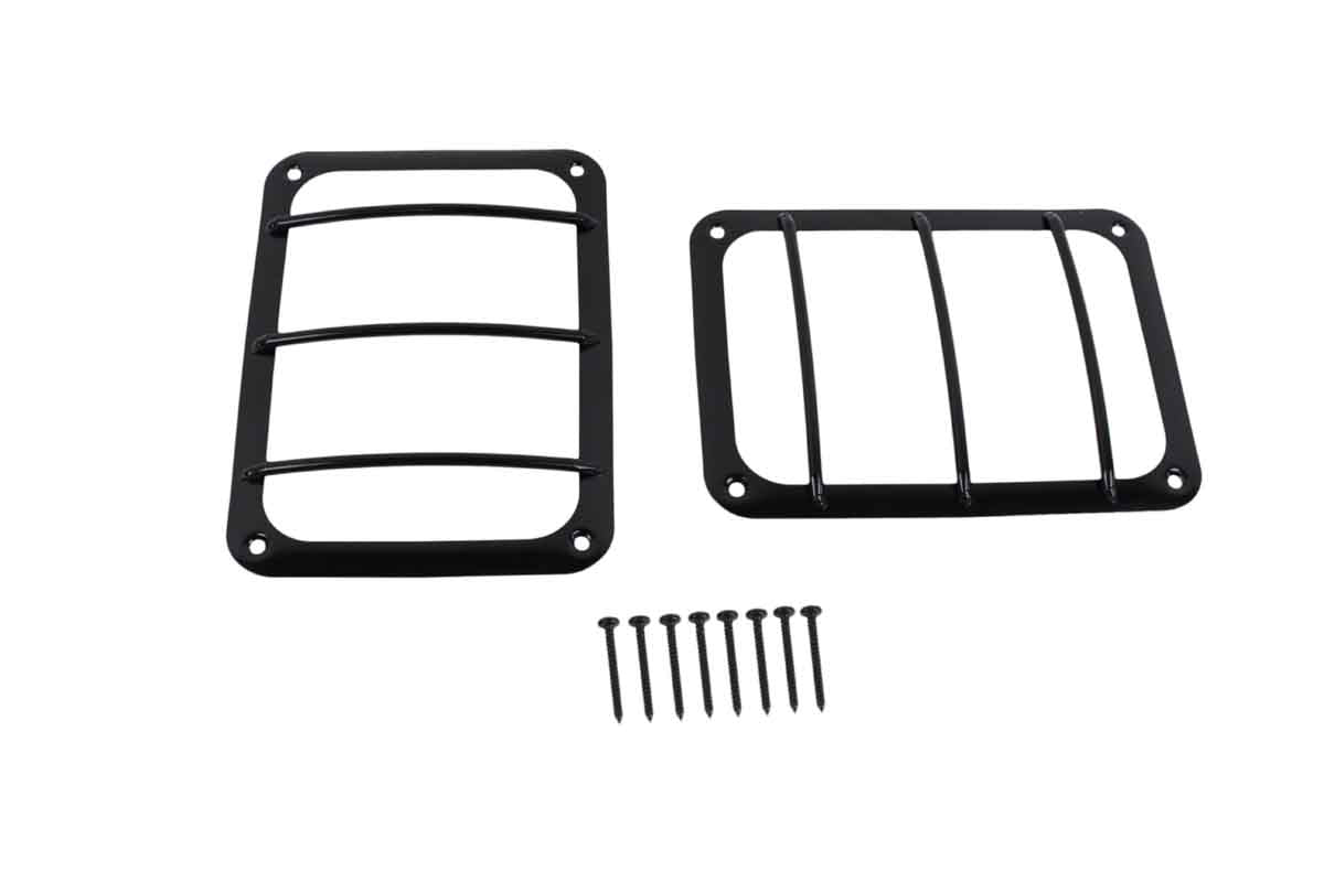 Kentrol 50582 Taillight Guards Pair for 2007-2018 Jeep Wrangler JK - Powdercoat Black