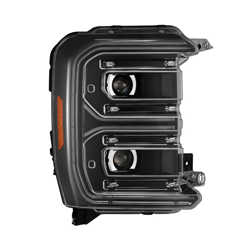 AlphaRex 880909 23-26 Ford F-250 SD LUXX LED Projector Headlights Black w/Activation Light/Sequential Signal/Switchback