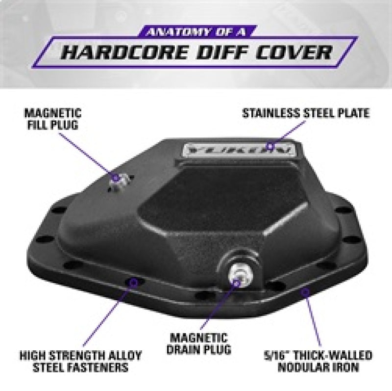Yukon Gear & Axle YHCC-GM14T-M Hardcore Diff Cover for 14 Bolt GM Rear w/ 8mm Cover Bolts
