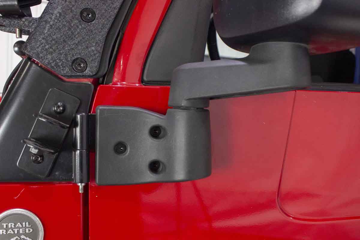 Kentrol 50719 Door Hinge Set 4 Piece for 2003-2006 Jeep Wrangler TJ LJ - Powdercoat Black