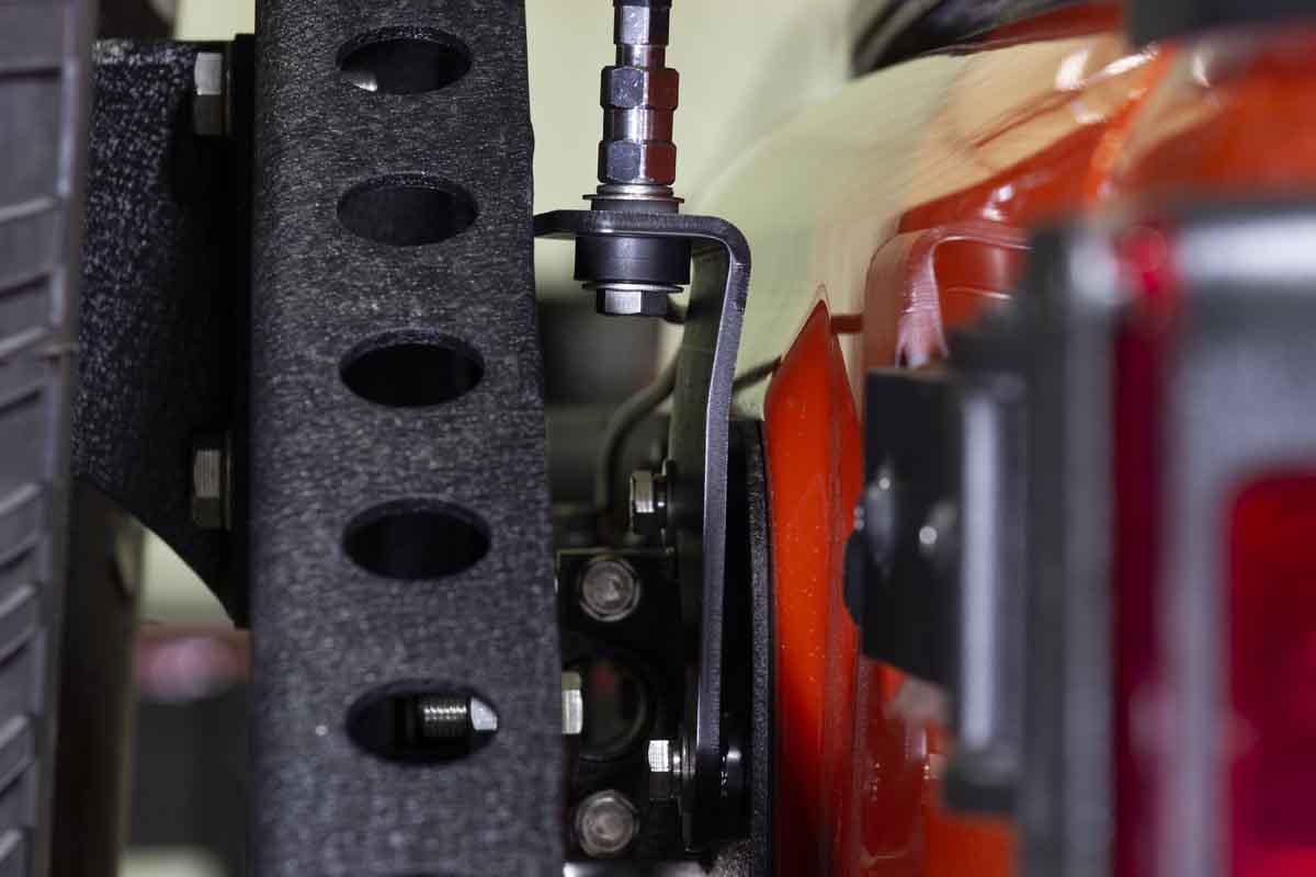 Kentrol 50722 CB Antenna Mount for 2007-2018 Jeep Wrangler JK - Powdercoat Black