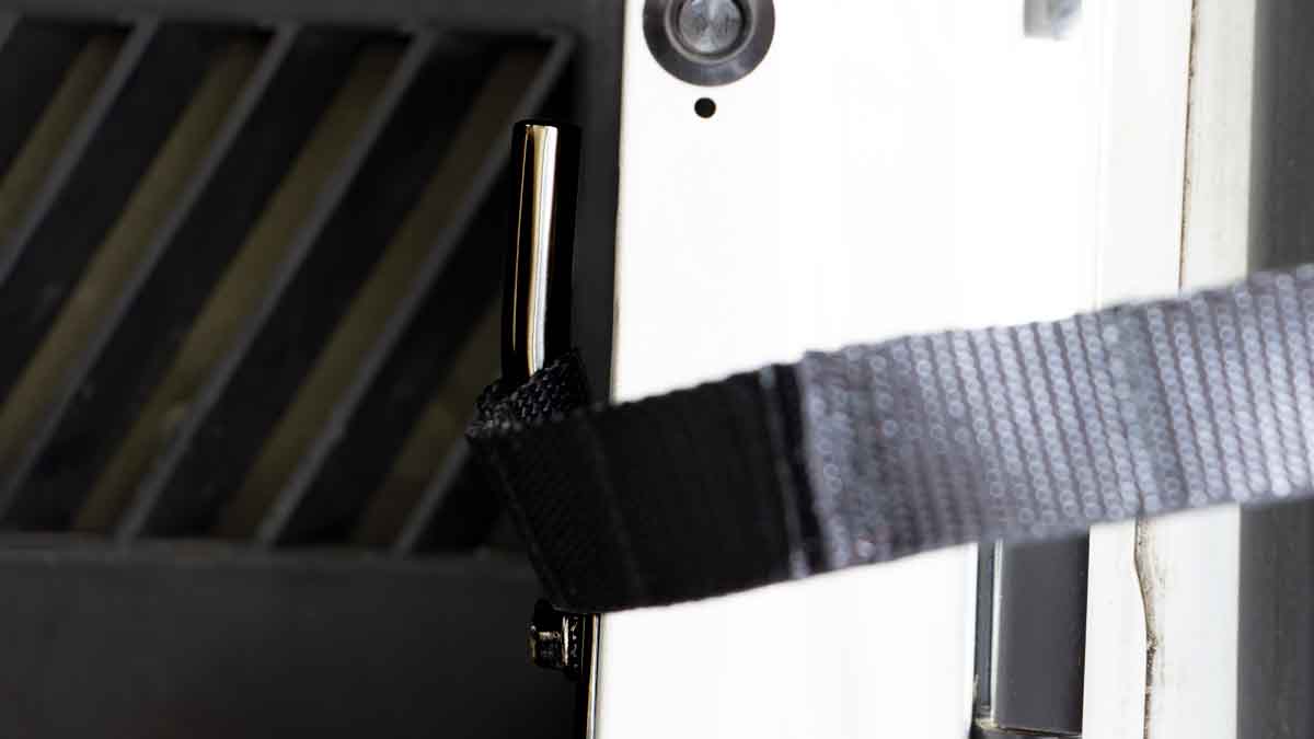 Kentrol 50725 Door Strap Kit Stainless for 1976-1995 Jeep CJ Wrangler YJ - Powdercoat Black