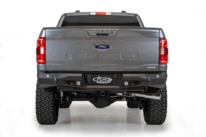 Addictive Desert Designs for 2021 Ford F-150 Stealth Fighter Rear Bumper w/ Back up Sensors