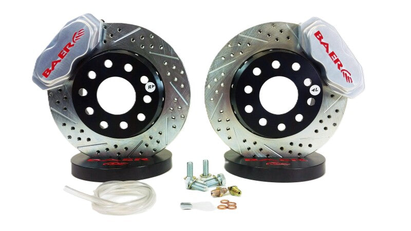 Baer Brakes 79-93 Mustang w/ OE V8 Spindles 11in SS4+ Deep Stage Front SDZ Brake Kit - Clear