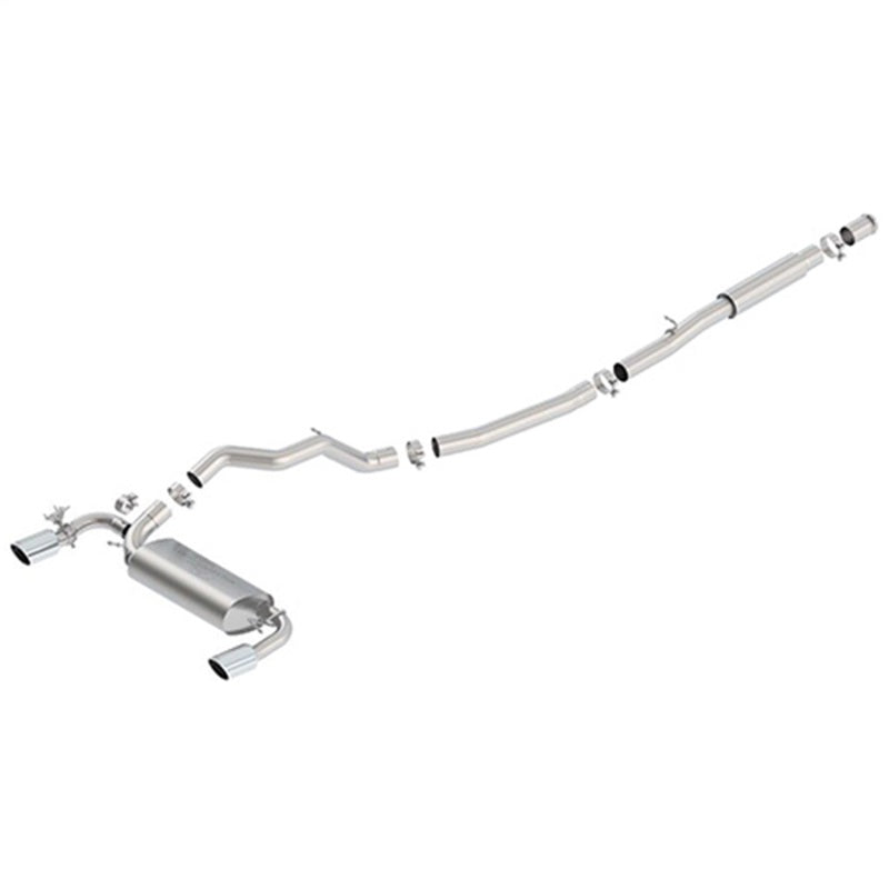 Ford Racing for 2016-2017 Focus RS Active Sport Cat-Back Exhaust System with Polished Tips