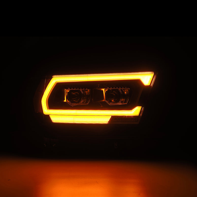 AlphaRex 880576 19-22 Dodge Ram 1500 LUXX LED Projector Headlights Black with Sequential Activation Light/Sequential Signal/DRL