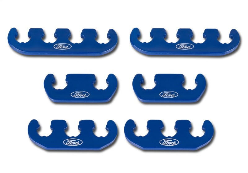 Ford Racing Wire Dividers 4 to 3 to 2 - Blue with White Ford Logo