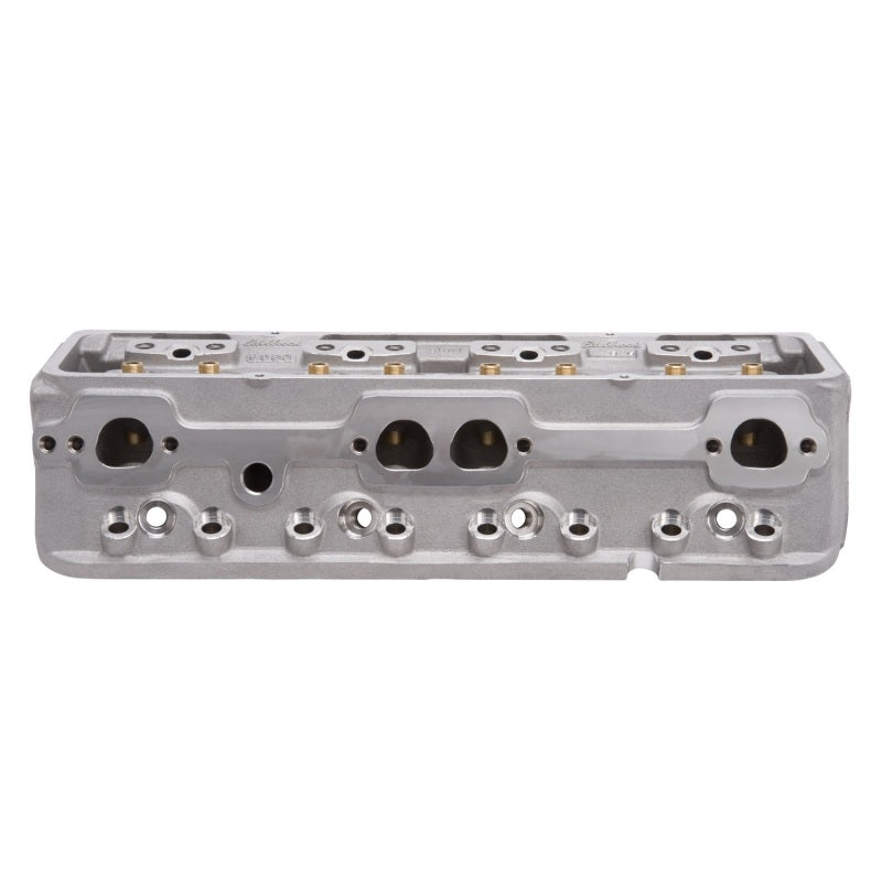 Edelbrock 60947 Cylinder Head SBC NHRA Legal 64cc Angled Plug Bare Single