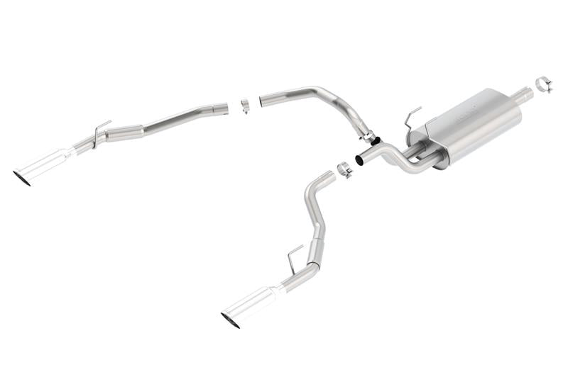 Borla 140552 Cat-Back Touring 09-15 Ram 1500 5.7L EC SB Truck Single Spilt Rear Exit Through Bumper - #140552