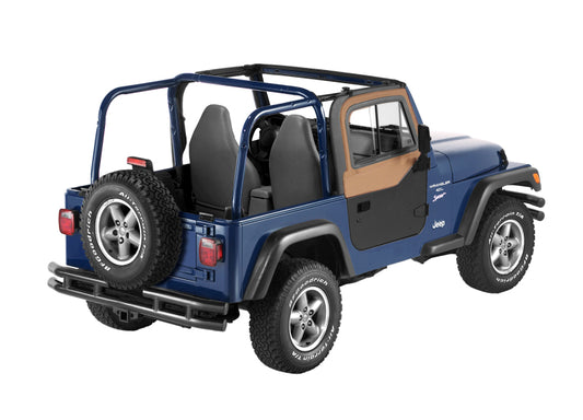 Bestop 97-06 Jeep Wrangler TJ Upper Door Sliders (Spice Dual Sliding Window)