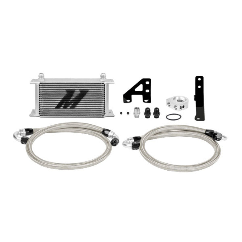 Mishimoto 15 Subaru STI Oil Cooler Kit - Silver - #MMOC-STI-15