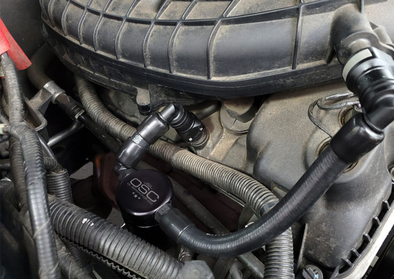 J&L 11-17 Ford Mustang V6 Passenger Side Oil Separator 3.0 V2