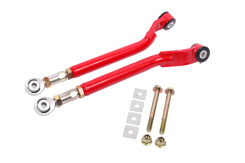 BMR 2008-2023 Challenger Rear On-Car Adj. Toe Rods Delrin/Rod End Combo - Red