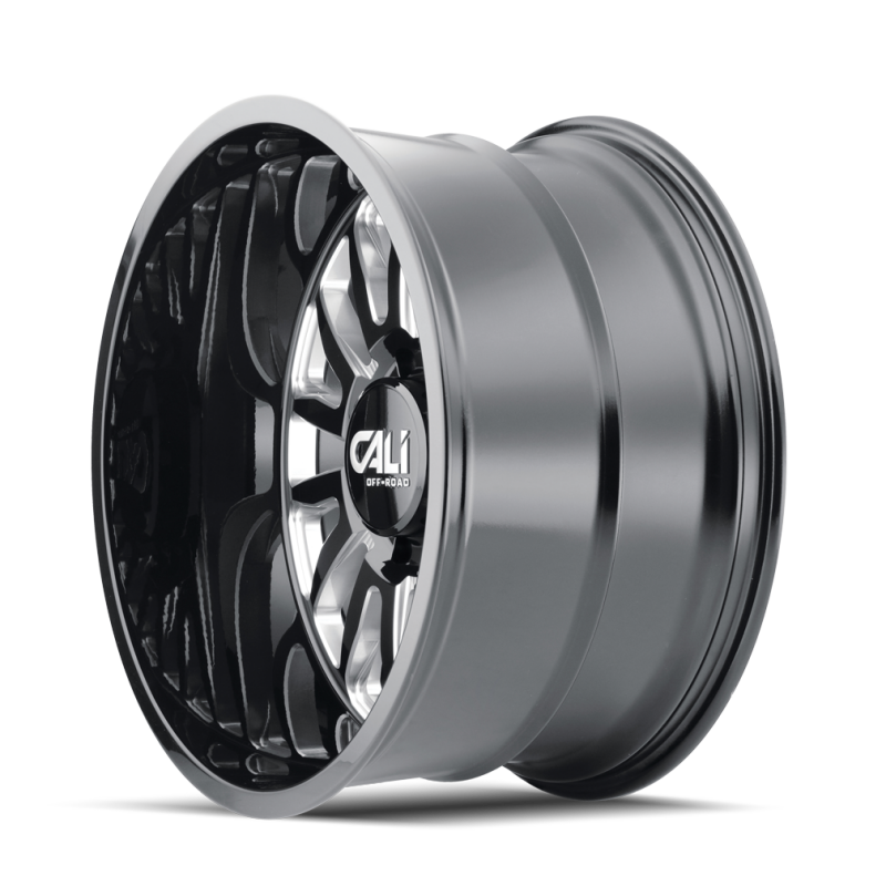 Cali Off-Road Summit 9110 22x10 6x139.7 0mm Gloss Black Milled Wheel 9110-22183BM