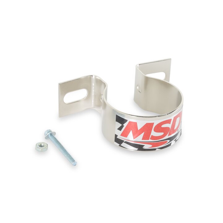 MSD 8213 Coil bracket (Canister Style), Horizontal Mounting GM coils