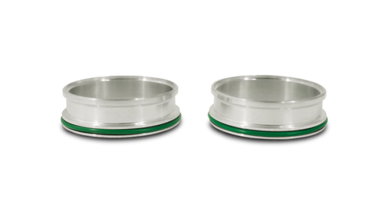 Vibrant HD Aluminum Weld Ferrules w/O-Rings for 2in OD Tubing - Sold in Pairs