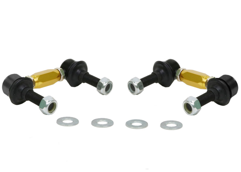 Whiteline KLC180-090 Universal Sway Bar Link Assembly Heavy Duty Adjustable Ball/Ball Style for 2005-2015 Nissan Frontier, 2005-2015 Nissan Xterra, 2005-2012 Nissan Pathfinder and More