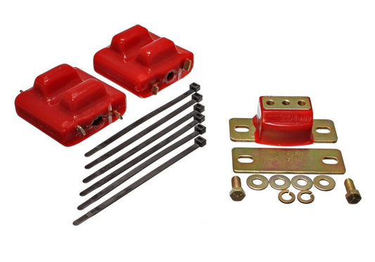 Energy Suspension for 1987-1991 Suburban C10-C30 2WD Red Mounts-Zinc Finish 3.1128R