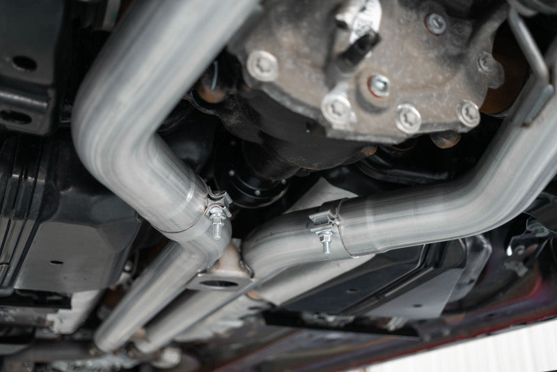 MBRP Ford Mustang GT 5L T304 3in Cat-Back with 4in Quad Carbon Fiber Tips