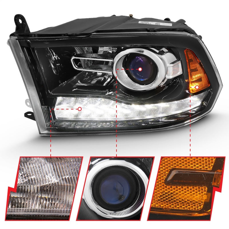 ANZO 2011-2018 RAM 1500 LED Projector Headlights