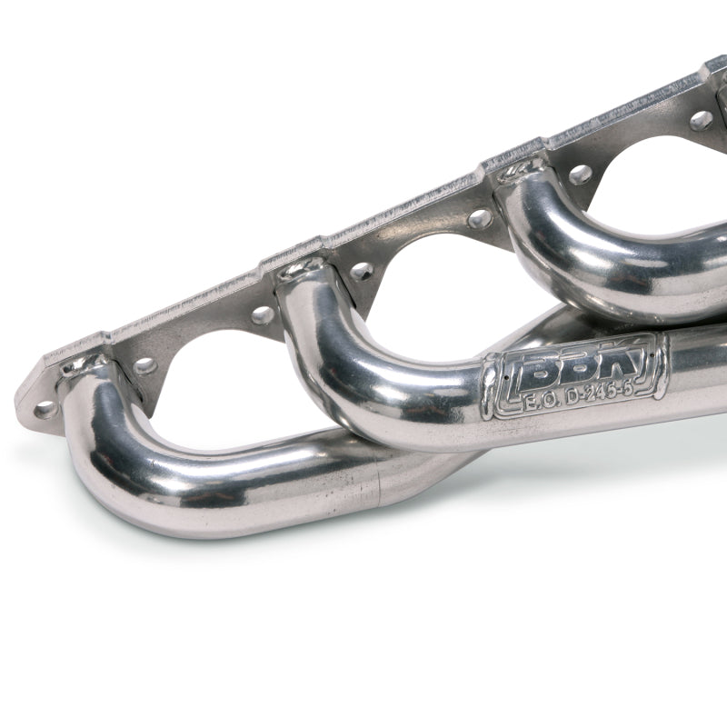BBK Performance 15150 Shorty Headers 1-5/8 Silver Ceramic for 1986-1993 Ford Mustang 5.0L