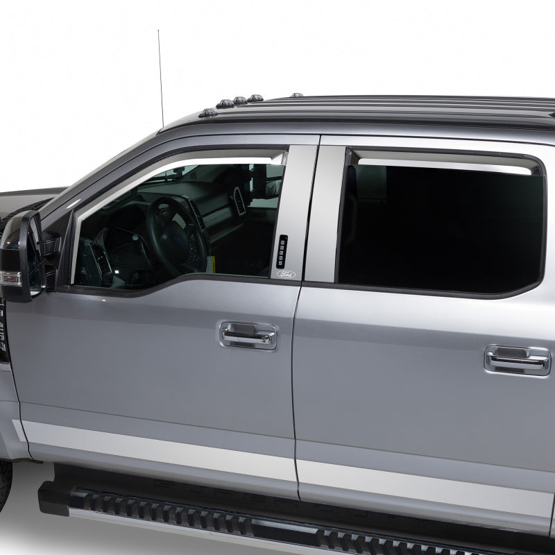 Putco for 2021 Ford F-150 Super Crew Element Chrome Window Visors (Set of 4)